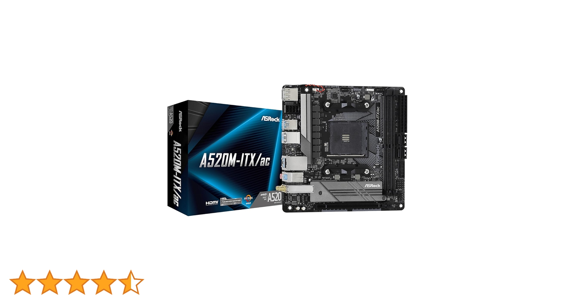 Amazon | ASRock マザーボード A520 M-ITX/ac AMD Ryzen 3000 / 4000